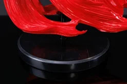 Invicta Interior Tischleuchte Marmor Stoff Rot Schwarz 64 cm gemütlich< Tischlampen|Schlafzimmer Lampen