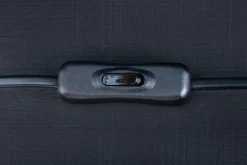 Invicta Interior Tischleuchte Marmor Stoff Rot Schwarz 64 cm gemütlich< Tischlampen|Schlafzimmer Lampen