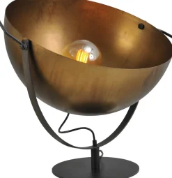 Masterlight Tischleuchte Messing Antik beweglich Ø50cm LARINO< Industrie Lampen|Vintage Lampen