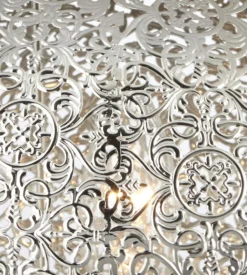 Searchlight Tischleuchte Metall E27 H: 29 cm Nickel glänzend< Lampen Aus Aller Welt|Schlafzimmer Lampen