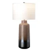 Wohnzimmerlampen|Stofflampen*Elstead Tischleuchte MYNDIR Braun Creme Keramik 76cm Lampe