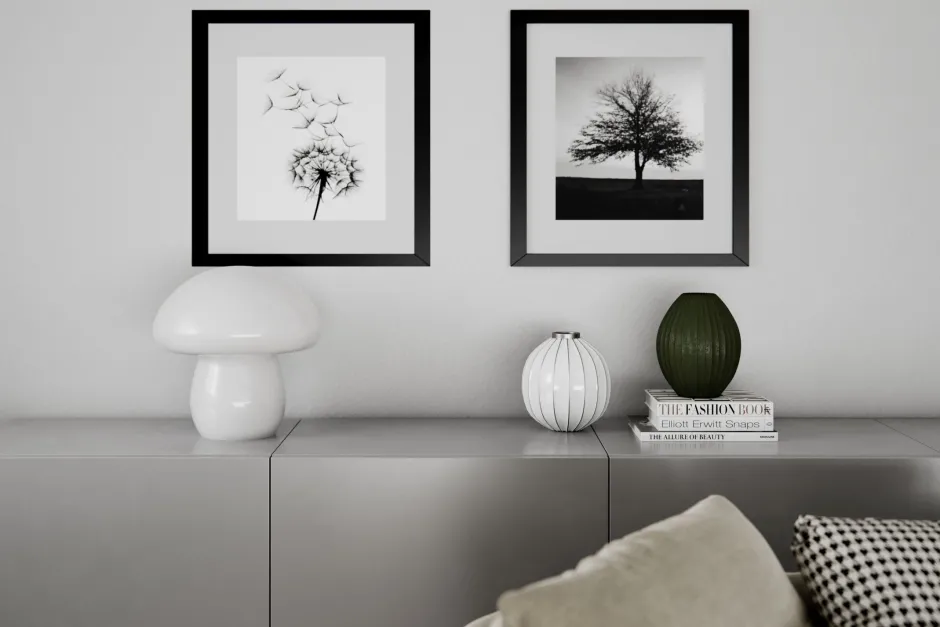 Wohnzimmerlampen|Metall Lampen*By Rydéns Tischleuchte Pilz Look Glas 30 cm hoch Weiß E27