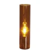 By Rydéns Tischleuchte Rauchglas Metall 40 cm hoch in Cognac E27< Wohnzimmerlampen|Metall Lampen