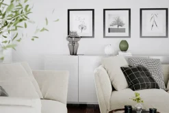 By Rydéns Tischleuchte Rauchglas Metall 40,6 cm E27 Kabelschalter< Wohnzimmerlampen|Metall Lampen