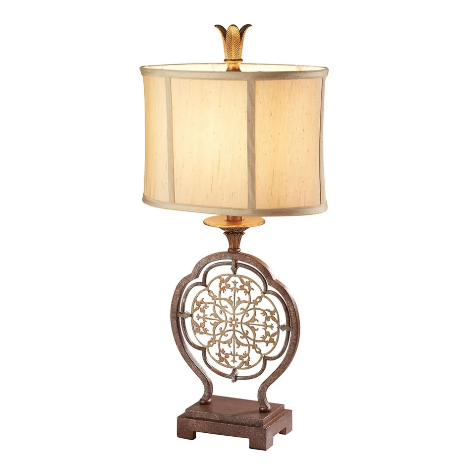 Tischlampen|Schlafzimmer Lampen*Elstead Tischleuchte SAMEA Creme H:70cm Wohnzimmer Lampe