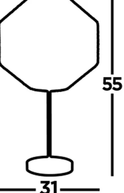 Wohnzimmerlampen|Schlafzimmer Lampen*Searchlight Tischleuchte Schwarz 55 cm Ø 30,5 cm Seil Schirm E27Modern