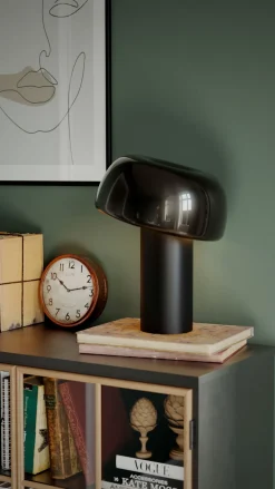 By Rydéns Tischleuchte Schwarz Metall H: 41 cm Kabelschalter kippbar< Wohnzimmerlampen|Schlafzimmer Lampen
