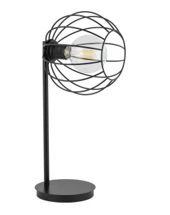 Sigma Tischleuchte Schwarz Metall 48 cm E27 Retro Design< Tischlampen|Kugellampen