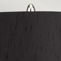 Wohnzimmerlampen|Stofflampen*Elstead Tischleuchte Schwarz Silber 56,2 cm hoch E27 Keramik Stoff