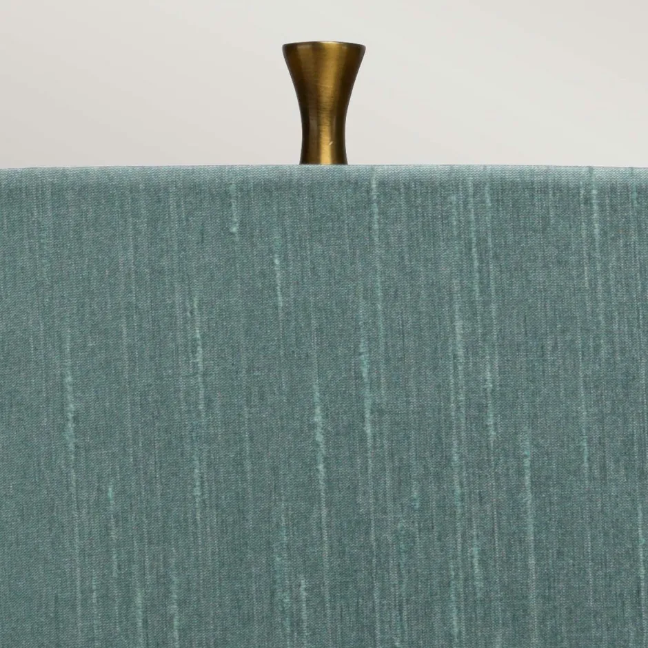 Elstead Tischleuchte Stoff Keramik E27 73,5 cm hoch Grün Blau< Tischlampen|Schlafzimmer Lampen