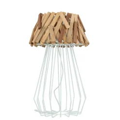 Lampen Treibholz|Holzlampen*Suna Living Tischleuchte Treibholz Metall 58 cm E27 Handarbeit SAWATH