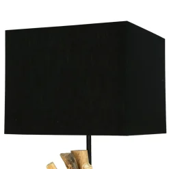 Suna Living Tischleuchte Treibholz Stoff 69 cm E27 Handarbeit SAWATH< Holzlampen|Lampen Treibholz