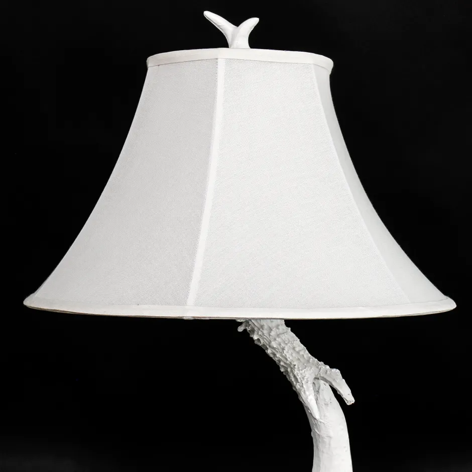 Easylight Tischleuchte Weiß Geweih Optik< Shabby Chic Lampen|Lampe Landhausstil