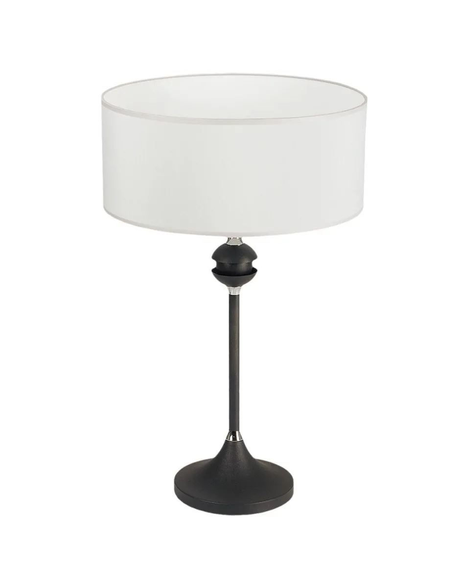 Jupiter Tischleuchte Weiß Graphit H:54cm DAGNO Nachttisch< Tischlampen|Schlafzimmer Lampen