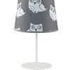 Duolla Tischleuchte Weiß Grau Für Kinder rund 35cm hoch<Kinder Kinderzimmerlampen|Kinderlampen