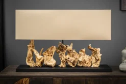 Invicta Interior Treibholz Tischlampe PECIOS Modern Design Unikat< Tischlampen|Moderne Lampen