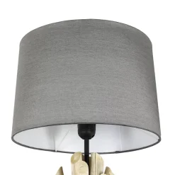 Suna Living Treibholz Wandleuchte Stoffschirm Handarbeit Wohnzimmer< Wandleuchten|Flurlampen