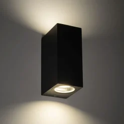 TK Lighting Up Down Außenlampe Wand IP44 Metall Grau H:15,1 cm GU10< Metall Lampen|Feuchtraumleuchten