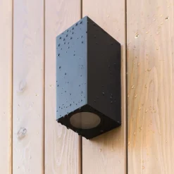 TK Lighting Up Down Außenlampe Wand IP44 Metall Grau H:15,1 cm GU10< Metall Lampen|Feuchtraumleuchten