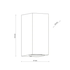 TK Lighting Up Down Außenlampe Wand IP44 Metall Grau H:15,1 cm GU10< Metall Lampen|Feuchtraumleuchten