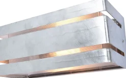 Metall Lampen|Außenwandleuchten*Eco-Light Up Down Außenleuchte Metall in Zink 25 cm IP54 GU10