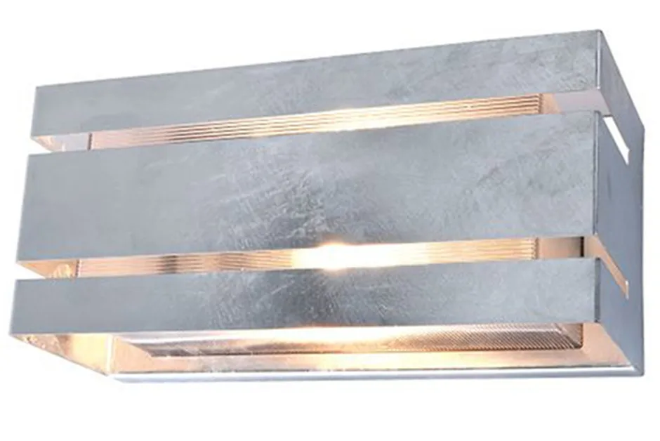 Metall Lampen|Außenwandleuchten*Eco-Light Up Down Außenleuchte Metall in Zink 25 cm IP54 GU10