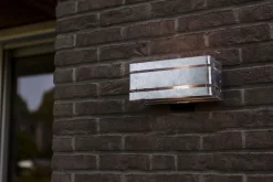 Metall Lampen|Außenwandleuchten*Eco-Light Up Down Außenleuchte Metall in Zink 25 cm IP54 GU10