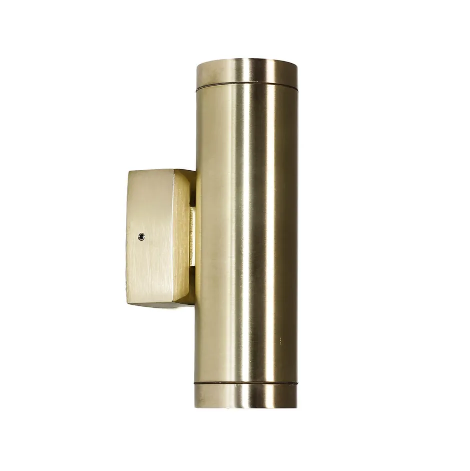 Metall Lampen|Messinglampen*Lido Up Down Leuchte Außen Messing massiv IP64 rostfrei