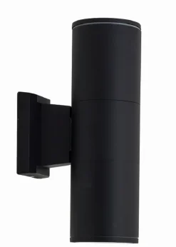 Lido Up Down Leuchte außen Schwarz IP54 Aluminium E27< Außenwandleuchten|Moderne Lampen