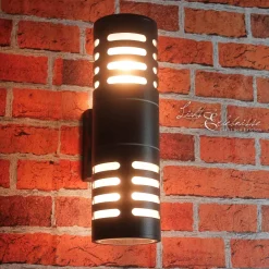 Nowodvorski Up Down Strahler anthrazit Wandleuchte MEKONG 2x E27< Außenwandleuchten|Fassadenstrahler