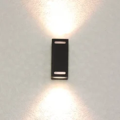 Moderne Lampen|Fassadenstrahler*Easylight Up Down Wandlampe AALBORG Aluminium eckig IP44 Haus