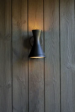 Metall Lampen|Moderne Außenleuchten*Eco-Light Up Down Wandlampe Aluminium Schwarz GU10 IP44 blendarm