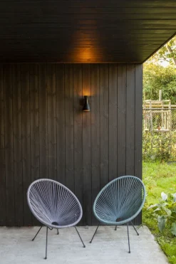 Metall Lampen|Moderne Außenleuchten*Eco-Light Up Down Wandlampe Aluminium Schwarz GU10 IP44 blendarm