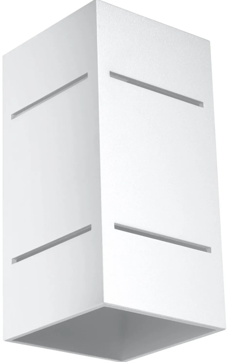 Wandleuchten|Flurlampen*Sollux Up Down Wandlampe ARRIA Weiß Aluminium eckig G9 Flur