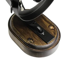 Easylight Urige Wandlampe Holz Glas E27 Landhaus Stil< Wohnzimmerlampen|Glaslampen