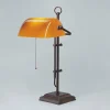 Berliner Messingleuchten Verstellbare Jugendstil Bankerlampe Antik< Tischlampen|Bürolampen