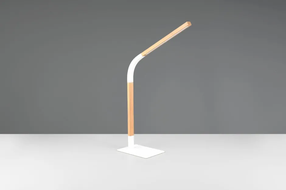 Trio Reality Verstellbare LED Tischlampe dimmbar Metall Weiß 7 W< Wohnzimmerlampen|Metall Lampen