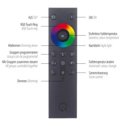 Wandleuchten|Flurlampen*Paul Neuhaus Verstellbare LED Wandspot in Stahl RGB dimmbar T:16 cm