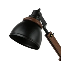 Easylight Verstellbare Schreibtischlampe Retro Metall Holz E14< Schreibtischlampen|Retro Lampen