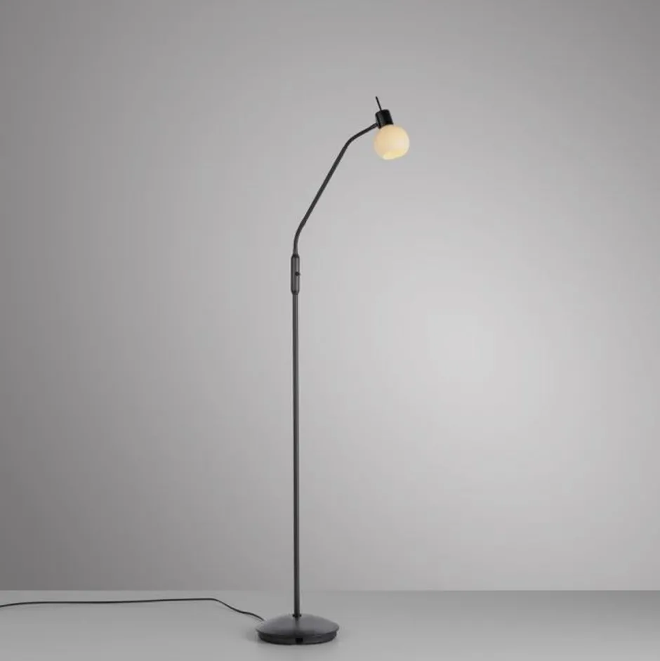 Wohnzimmerlampen|Metall Lampen*Just Light Verstellbare Stehleuchte Glasschirm blendarm inkl E14