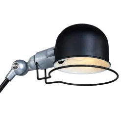 Bürolampen|Schlafzimmer Lampen*Steinhauer Verstellbare Tischlampe Metall in Schwarz Silber 68 cm