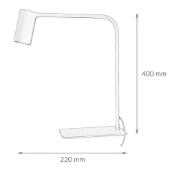 Bürolampen|Moderne Lampen*Nowodvorski Verstellbare Tischleuchte Schwarz Metall 40cm GU10