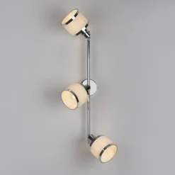 Flurlampen|Bürolampen*Just Light Verstellbarer Deckenspot Chrom 3-flammig E14 blendarm