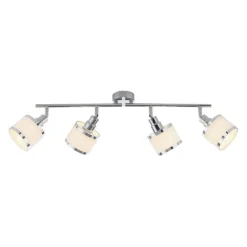 Just Light Verstellbarer Deckenspot Chrom 4-flammig E14 78 cm< Flurlampen|Bürolampen