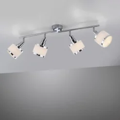 Just Light Verstellbarer Deckenspot Chrom 4-flammig E14 78 cm< Flurlampen|Bürolampen