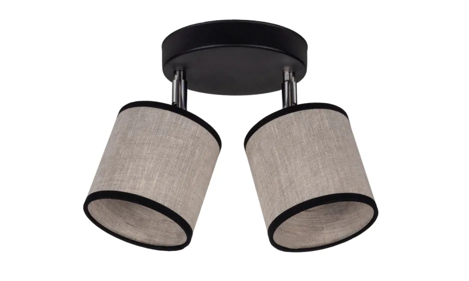 Flurlampen|Bürolampen*Belis Verstellbarer Deckenstrahler blendarm Stoff E14 2-flmg