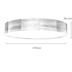Lamkur Vielseitige Deckenleuchte ARBARO Holz Modern rund< Holzlampen|Moderne Lampen