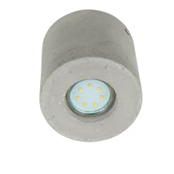 Betonlampen|Moderne Lampen*Sollux Vielseitiger Deckenspot Beton Ø10cm klein rund GU10