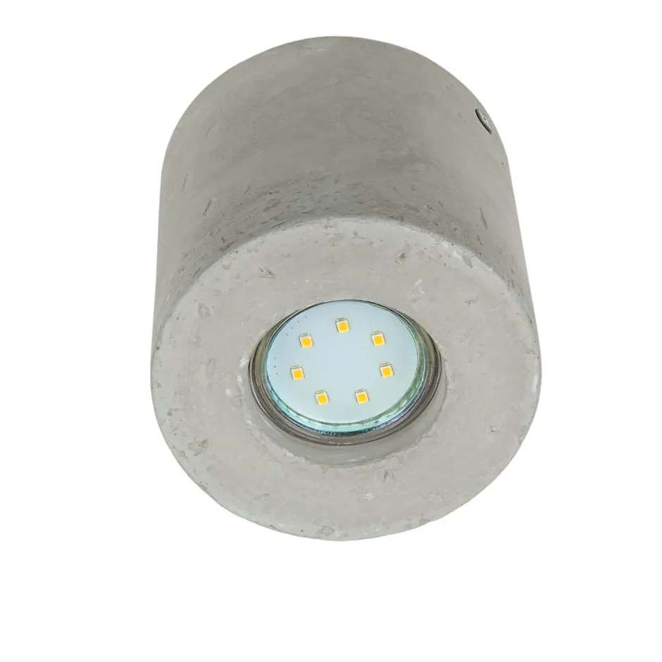 Betonlampen|Moderne Lampen*Sollux Vielseitiger Deckenspot Beton Ø10cm klein rund GU10