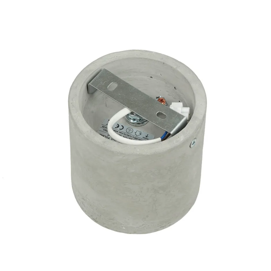 Betonlampen|Moderne Lampen*Sollux Vielseitiger Deckenspot Beton Ø10cm klein rund GU10